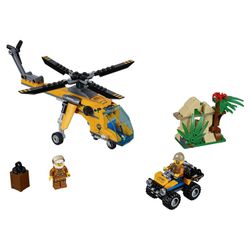 LEGO City: Грузовой вертолёт исследователей джунглей 60158 — Jungle Explorers Jungle Cargo Helicopter — Лего Сити Город