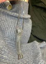 Кулон. Подвеска со стразами "Лучезарный узел" Цвет серебро