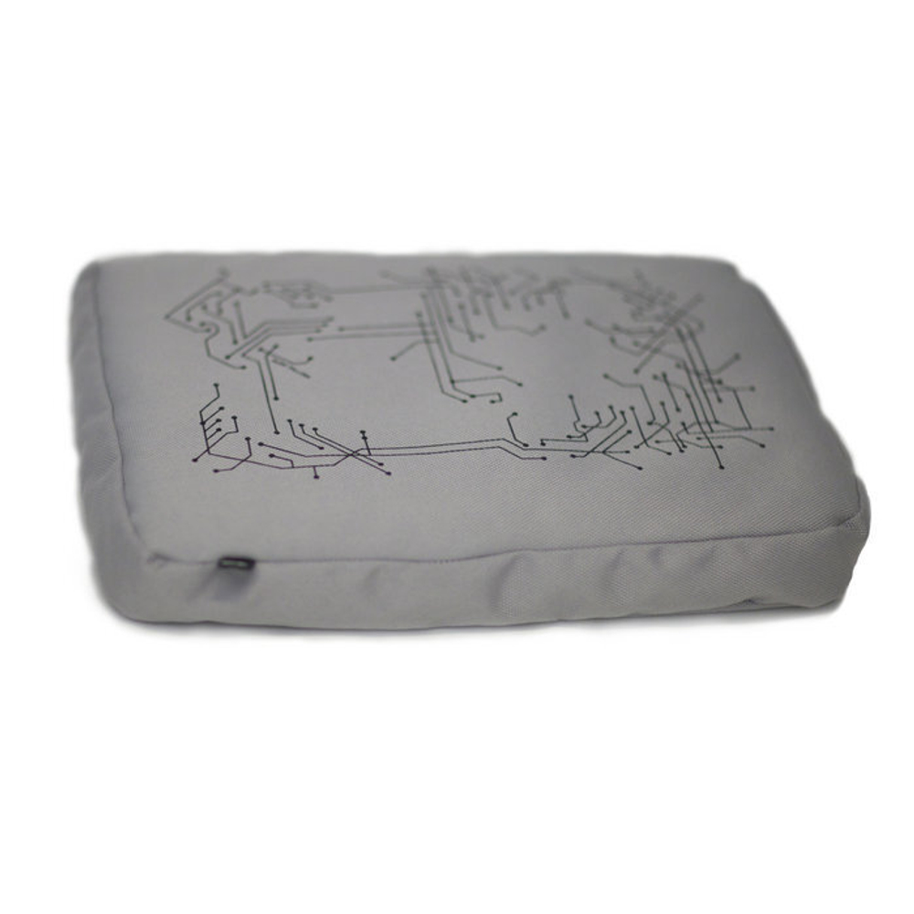 Подставка для ноутбука surfpillow hightech серая-черная