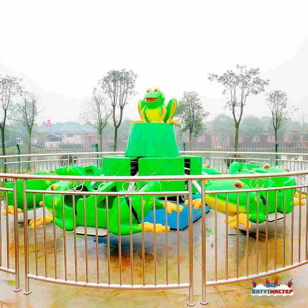 Электрическая Аттракцион карусель «Весёлые лягушата», 8×8×3,6 м