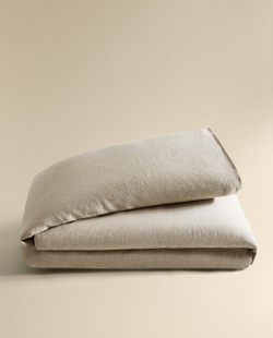 Пододеяльник Zara Home, лён 100%, однотонный, 7180/088