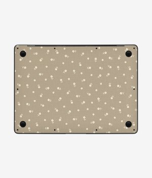 Виниловая наклейка EARLY FLOWERS (бежевый) для MacBook