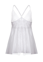 Комбинация бэби-долл с разрезом спереди Nataliya (Размер: 50-52) (Цвет: белый)
