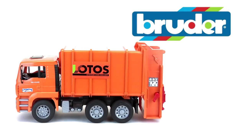 Мусоровоз MAN TGS (цвет оранжевый) (подходит модуль со звуком и светом "H")