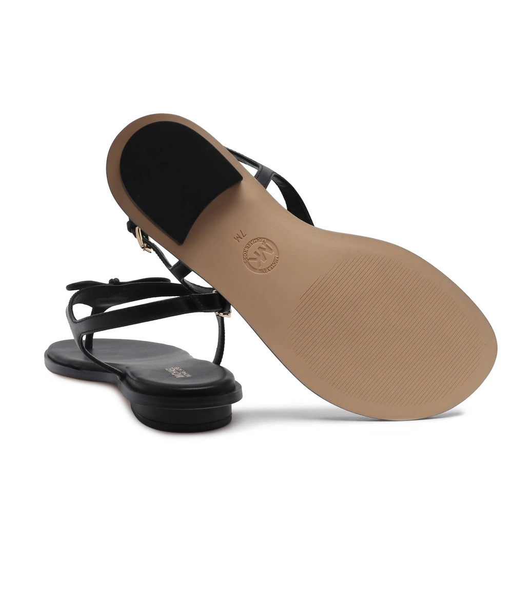 Босоножки кожаные nori flat Michael Kors - черный(40R4NRFA1L)