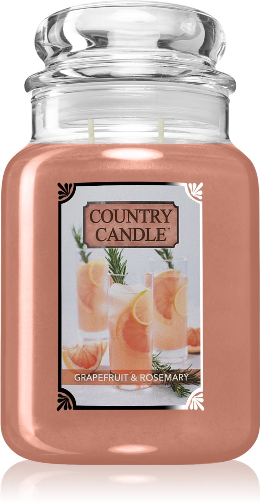 Country Candle Grapefruit & Rosemary - ароматическая свеча /   680  g  / GTIN 846853082523