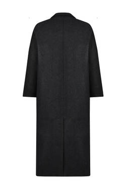 Серое пальто из кашемира