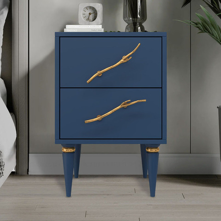 Тумба Арт Колор matte Классик Голд Королевский синий матовый