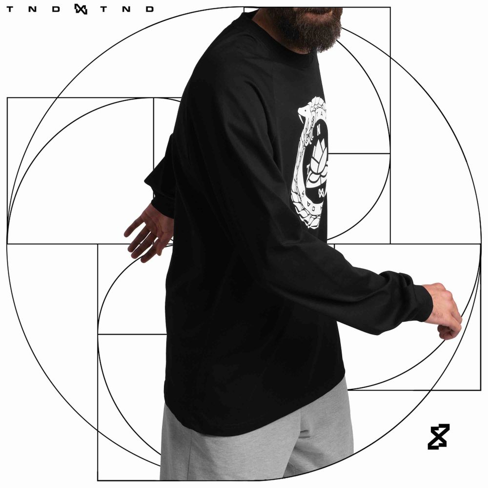 Лонгслив Тандем Тэндай Тэндай черный