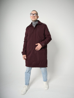 Тренч утепленный с меховым подкладом