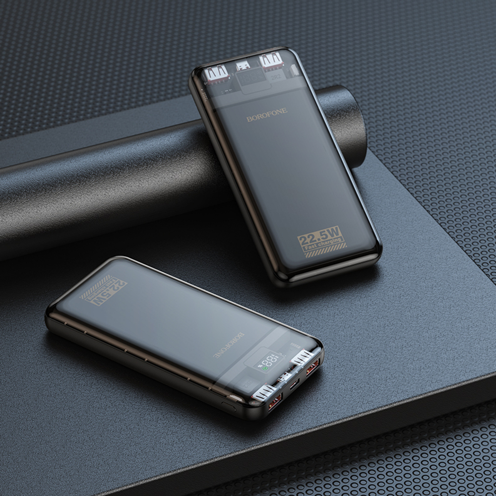Портативный аккумулятор BOROFONE BJ52 10000 mAh 22.5W+ PD 20W (черный)