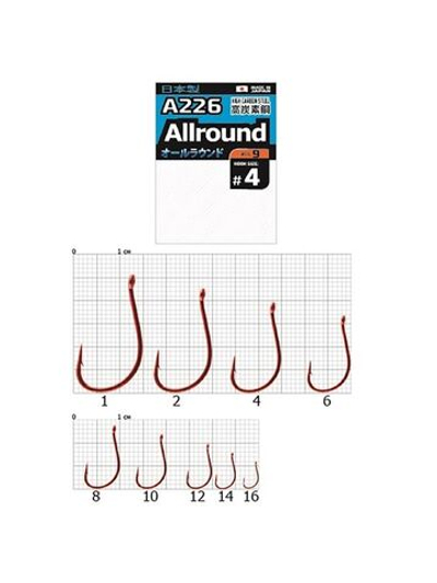 Крючки Cobra Pro AIIROUND серии A226 размер 006 (5упк.по 10шт.)