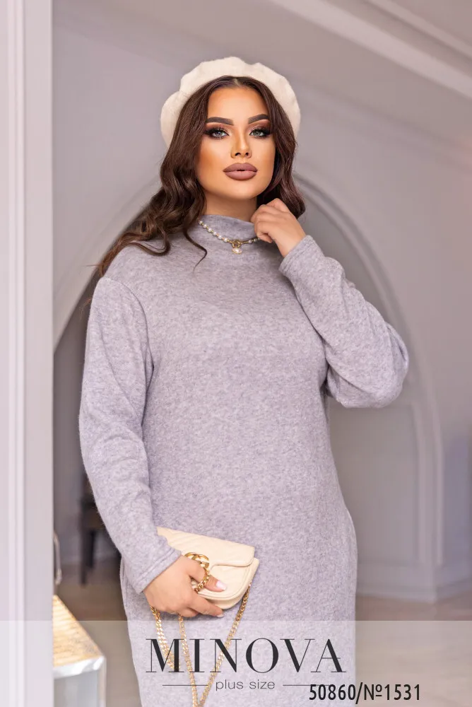 Платье 1531-серый Minova