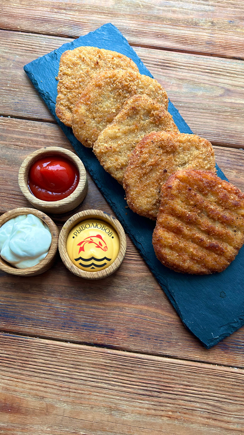 Котлета куриная в панировке для бургеров