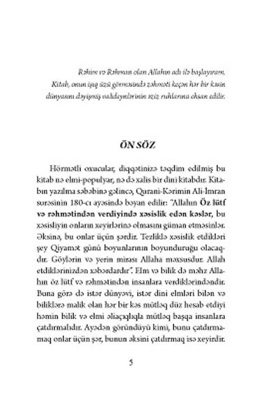 İslamda nə var, nə yox