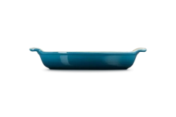Le Creuset - Форма для выпечки 28см, овальная, темно-бирюзовая. / артикул   61105286420006  / GTIN 630870319683