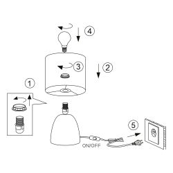 Настольная лампа Rivoli Nadine 7047-503 1 * Е14 40 Вт керамика синяя с абажуром | Rivoli
