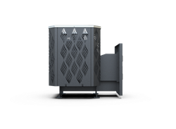 Банная печь Душа- 15 Сетка Лист Ивы стекло 8мм