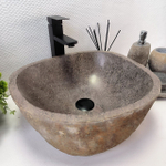 Раковина из речного камня RS-63856 (42*40*15) 0121