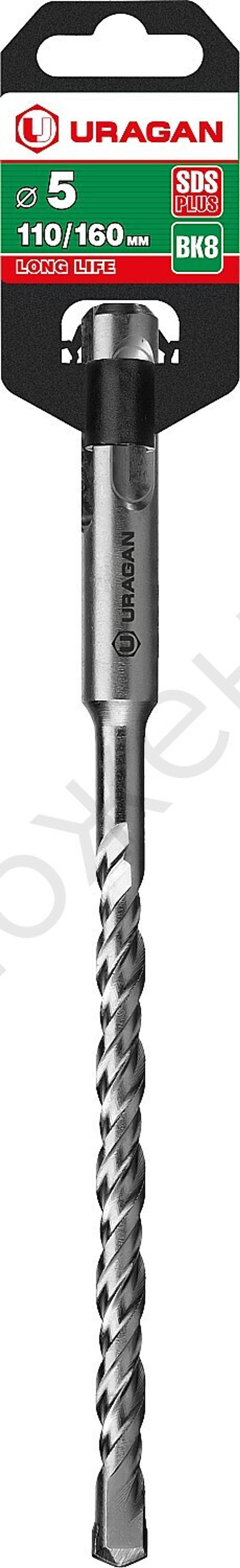 URAGAN 5х160 мм, SDS-plus бур (29311-160-05)