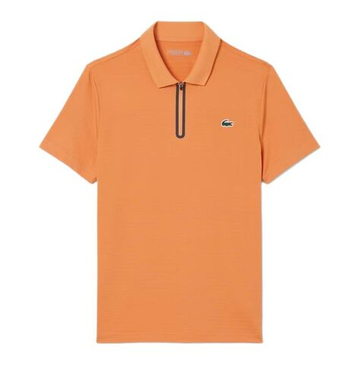 Теннисное поло Lacoste Ultra Dry Stretch Jacquard Tennis - orange