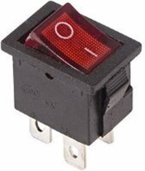Тумблер с подсветкой  одинарный  250V  6А