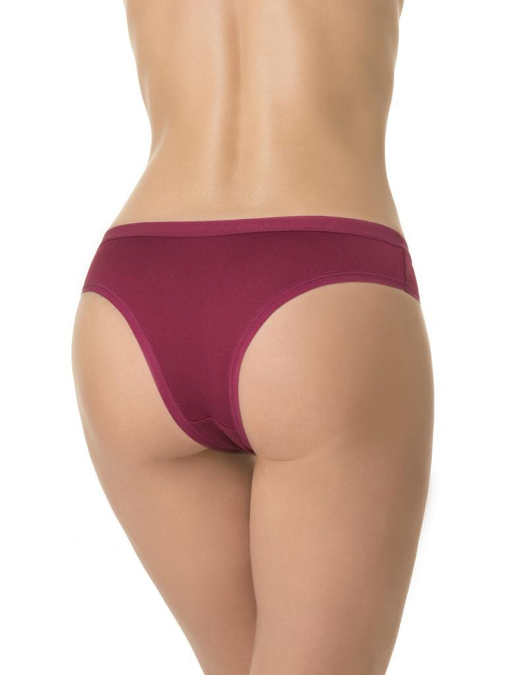 Бамбуковые трусики-бразилиана (Размер: S) (Цвет: бордовый)