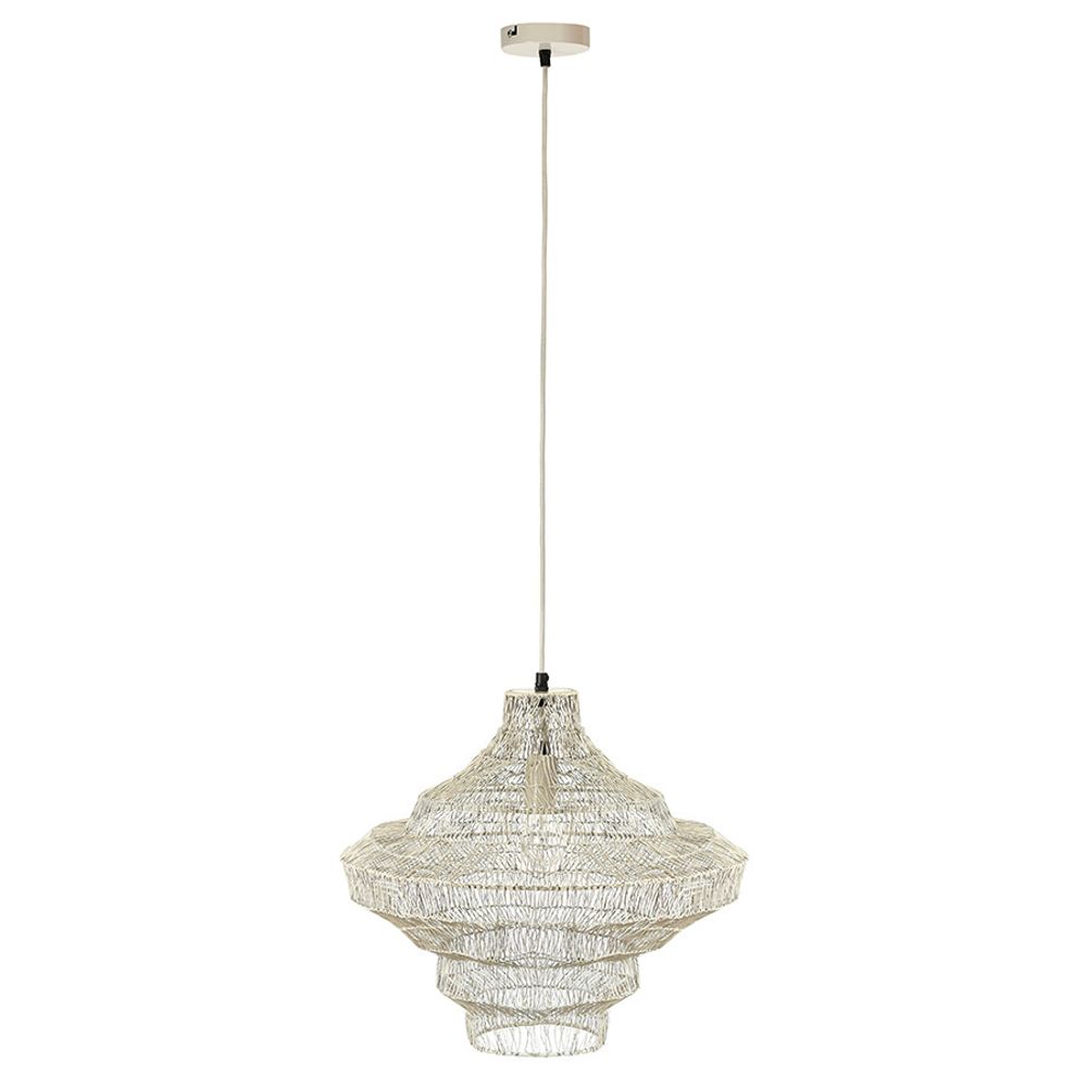 Светильник подвесной Vinger, Ø45х50 см, бежевый