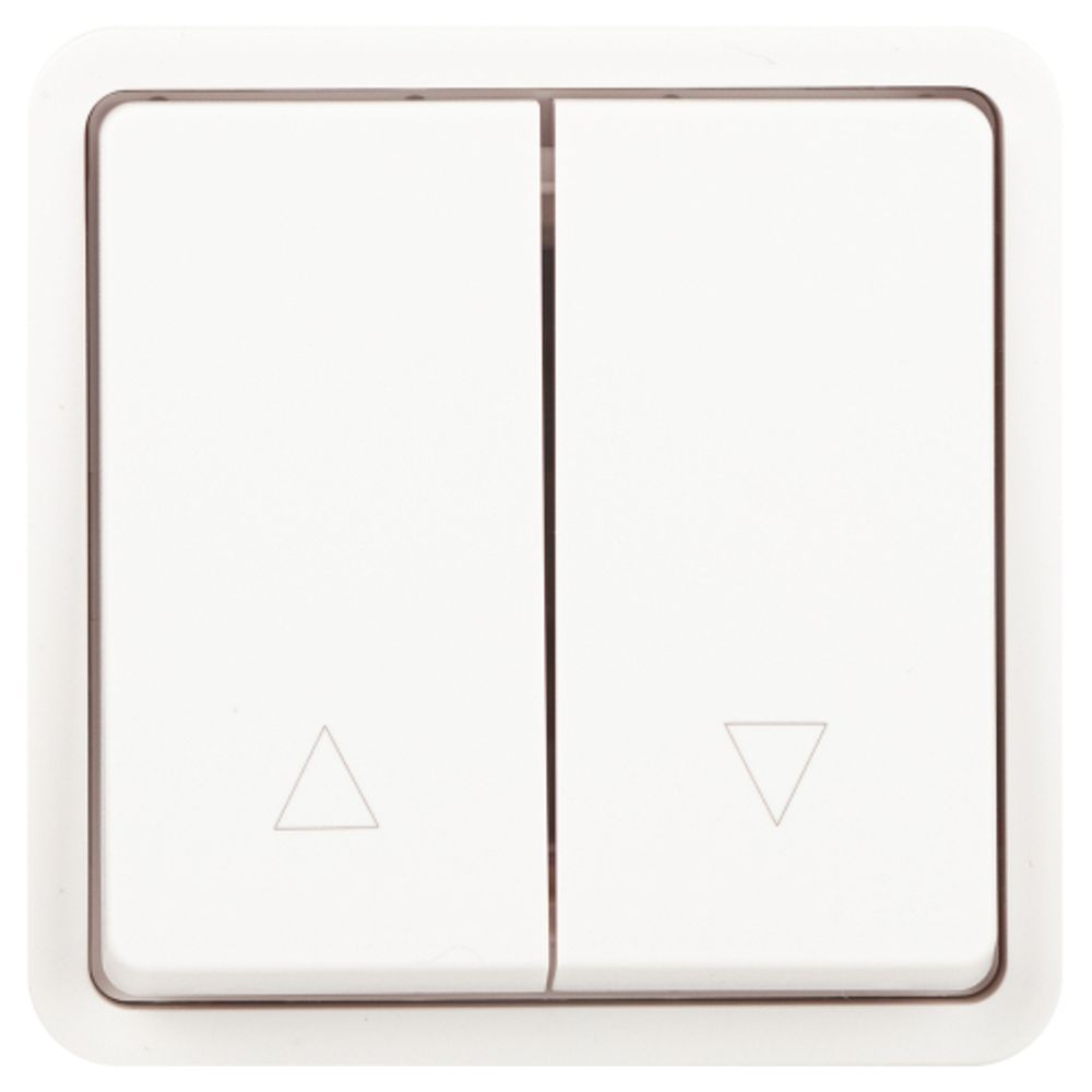 Переключатель ЭРА Эксперт 11-1528-01 для жалюзи кнопочный IP55, 10АХ-250В, СУ, белый