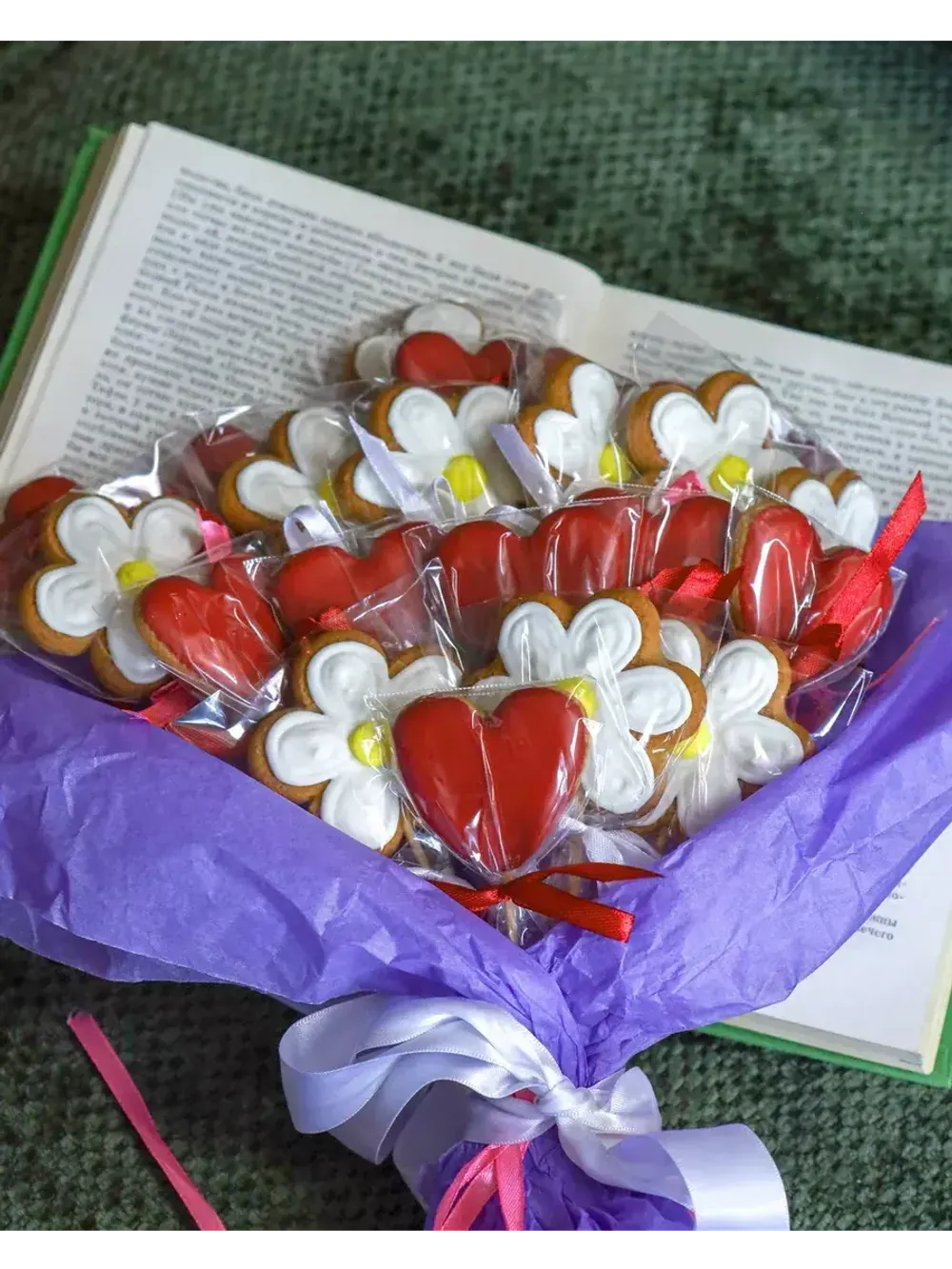 Букет имбирных пряников, 21 шт.