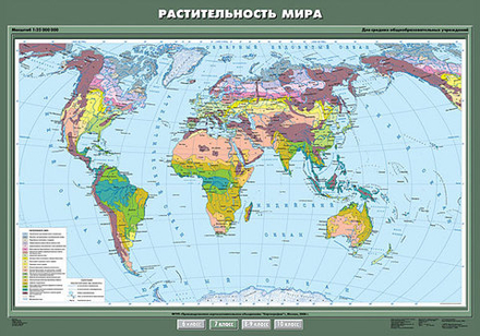 Растительность мира 140х100 см