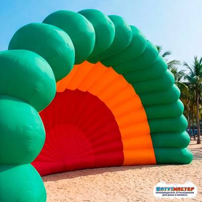 Надувная сцена ракушка «Закатный веер», 12×7×8 м