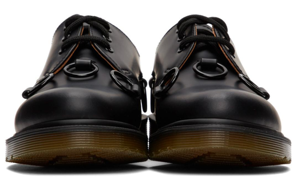 RAF SIMONS x Dr.Dr. Martens Martens 1461 series two-layer pigskin comfortable and versatile ladies casual shoes for men and women the same style black