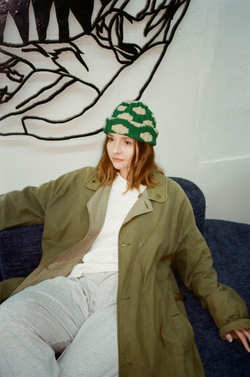 Шапка Jacob Cro Beanie "Green/Beige"