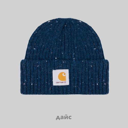 Шапка Carhartt WIP Anglistic Beanie артикул:I013193_air_force_blue - купить в магазине Дайс