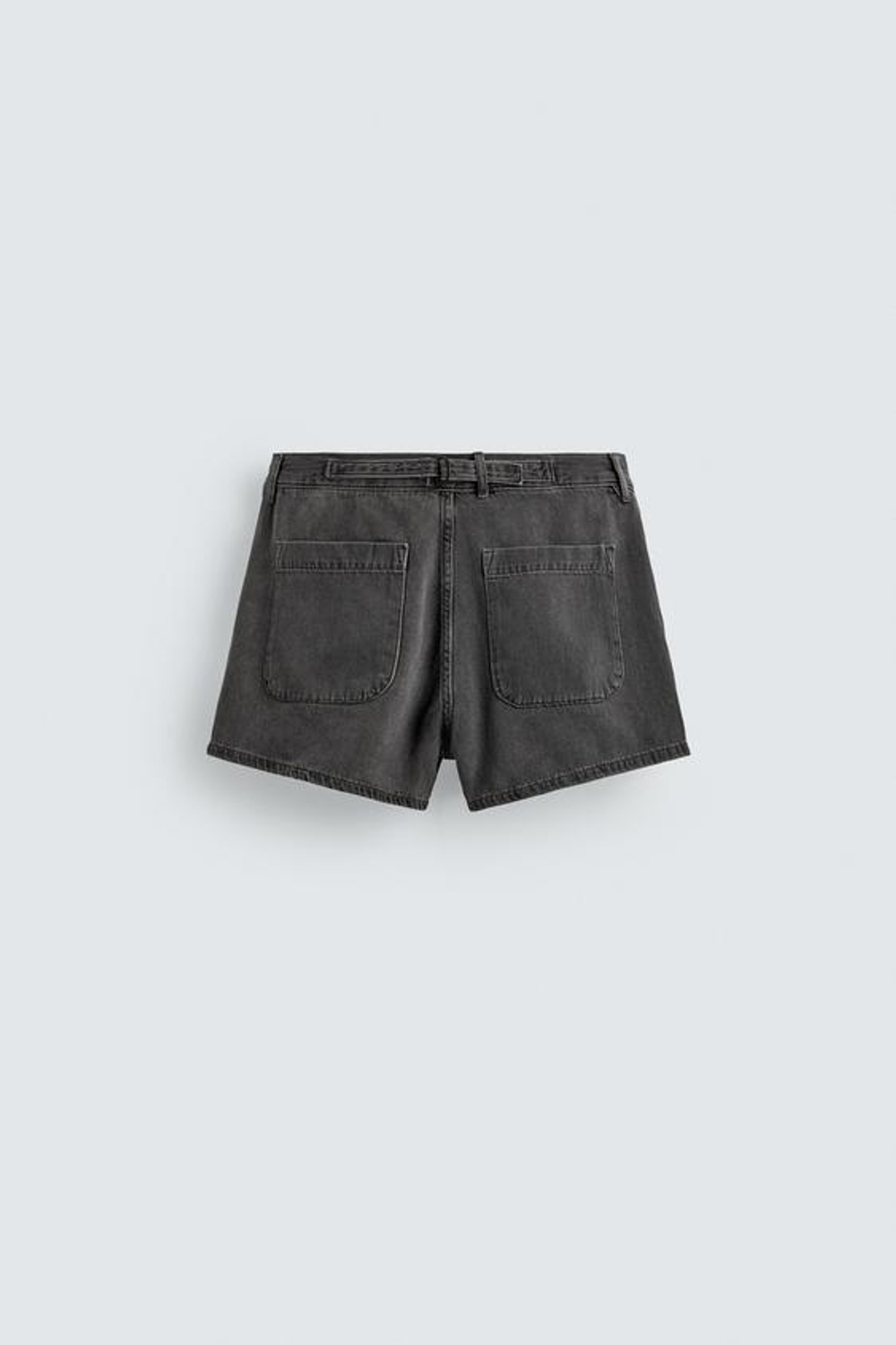 ZARA ДЖИНСОВЫЕ МИНИ-ШОРТЫ, УГОЛЬНЫЙ