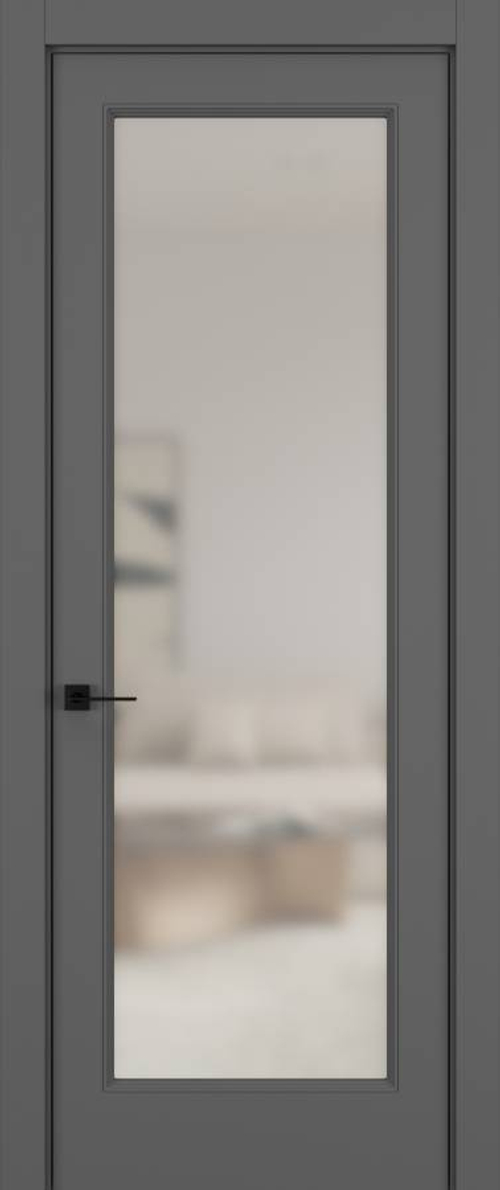 Дверь 01V ELEGANT Матовый Темно-серый