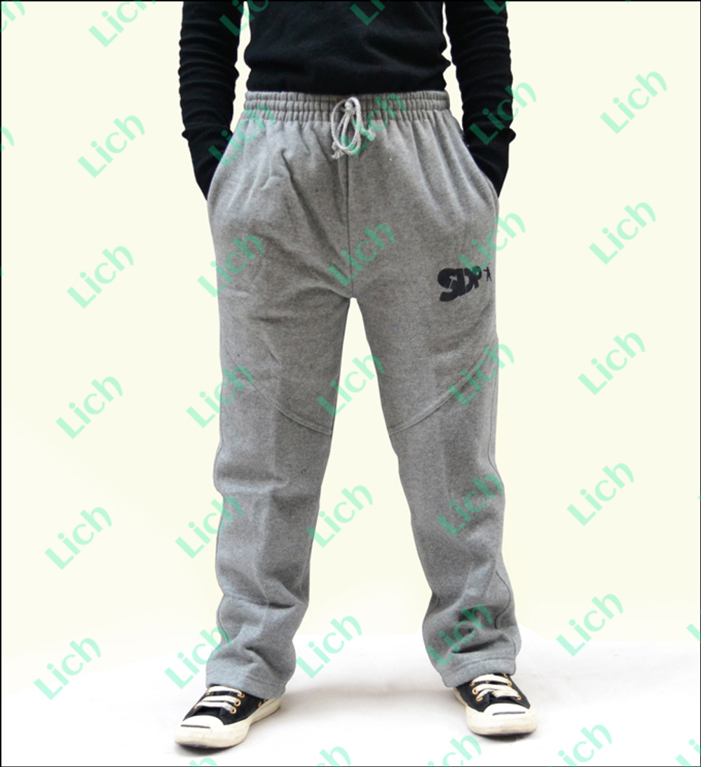 Штаны детские спортивные с логотипом и декоративными строчками