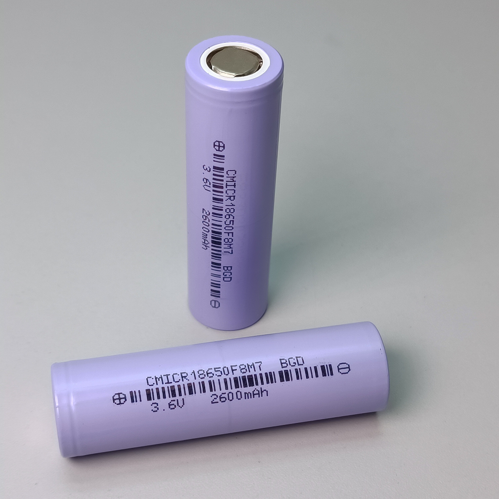 Li-ion 18650 3.7v среднетоковый с большим сроком службы ICR18650 F8M7 2600 мАч