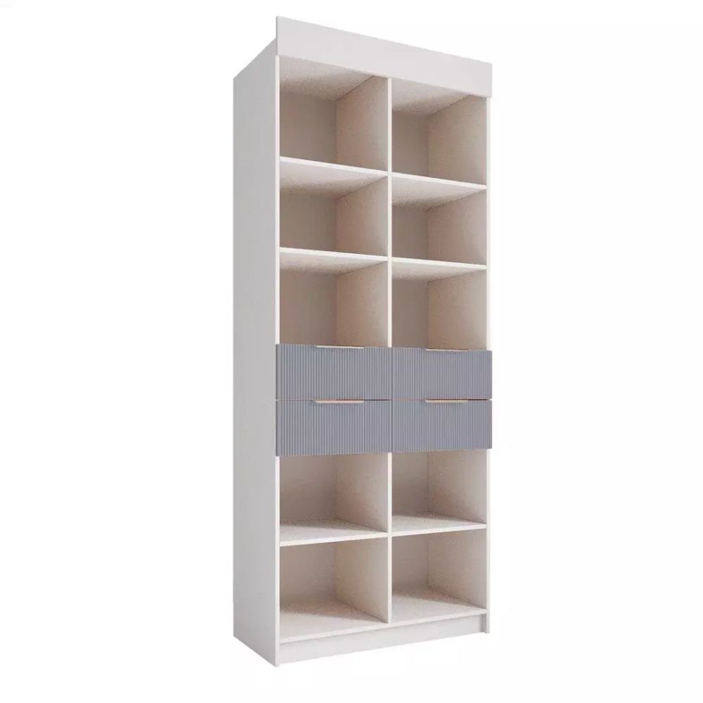 Шкаф «Лавис» СД 900.1 (белый/белый софт), ЛДСП/МДФ, ДСВ Мебель