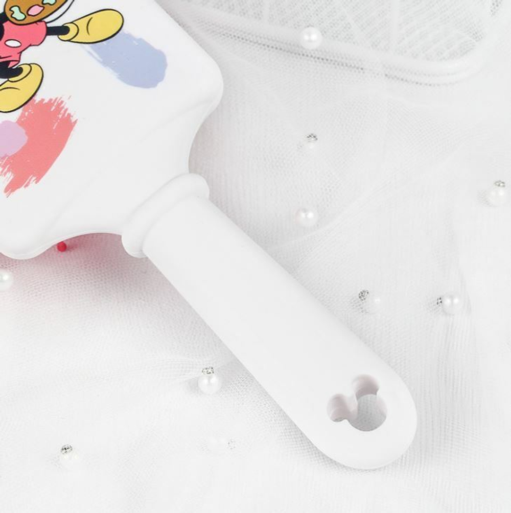 SALE! Массажная расческа Disney Mickey Mouse, на мягкой подушечке,1 шт. Белый+ красный.