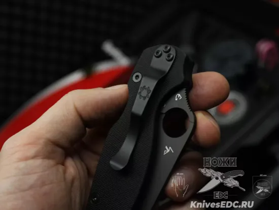 Нож складной Spyderco Para 3 223GPBK c клинком сатин CPM-S45VN, рукоять черная G10