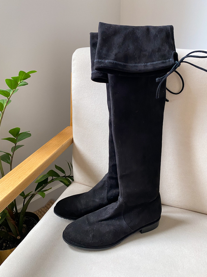 Замшевые сапоги Stuart Weitzman, 37,5