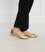 Кожаные балетки rubber Michael Kors - золотой(40F3NRFP1M)