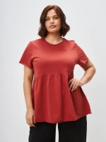 Футболка с баской оверсайз