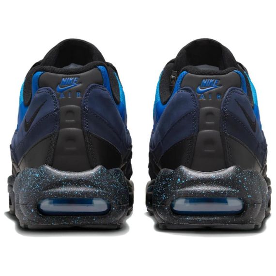 Nike Air Max 95 Беговые кроссовки Низкие Мужские Чёрно-синие