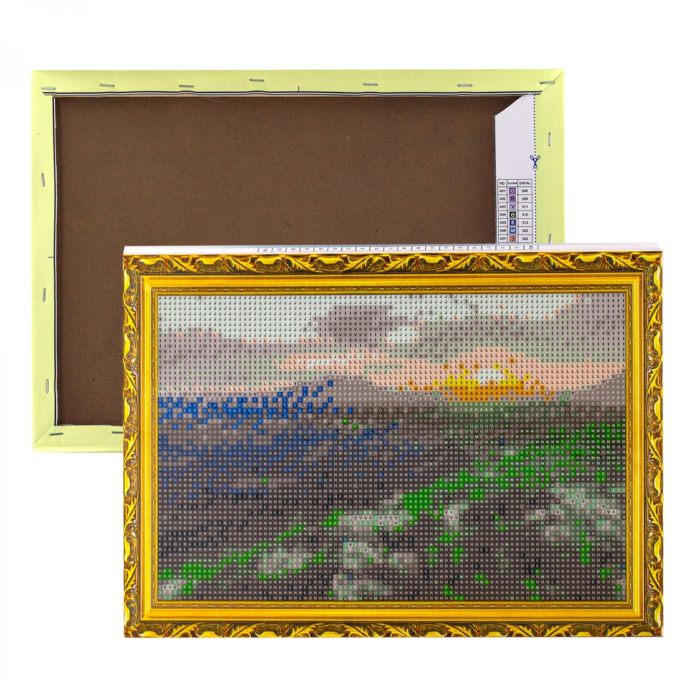 Алмазная мозаика Alingar, на подрамнике, с полным заполнением, (глянц), 20х30 см, 20 цветов, "Железноводск"