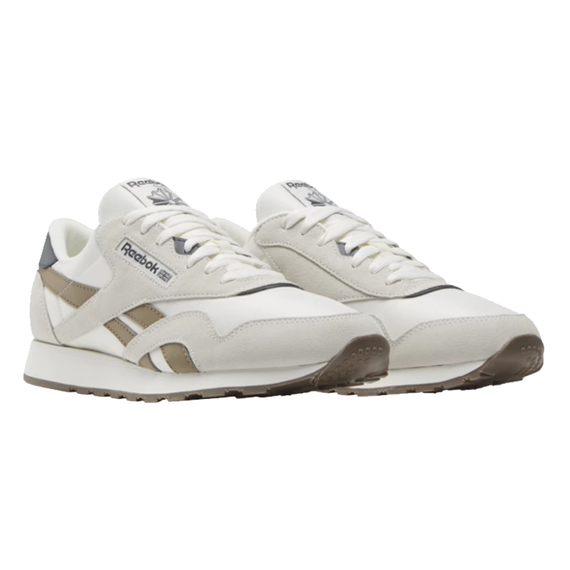 Классические нейлоновые кроссовки Reebok, низкие Белые кеды Унисекс