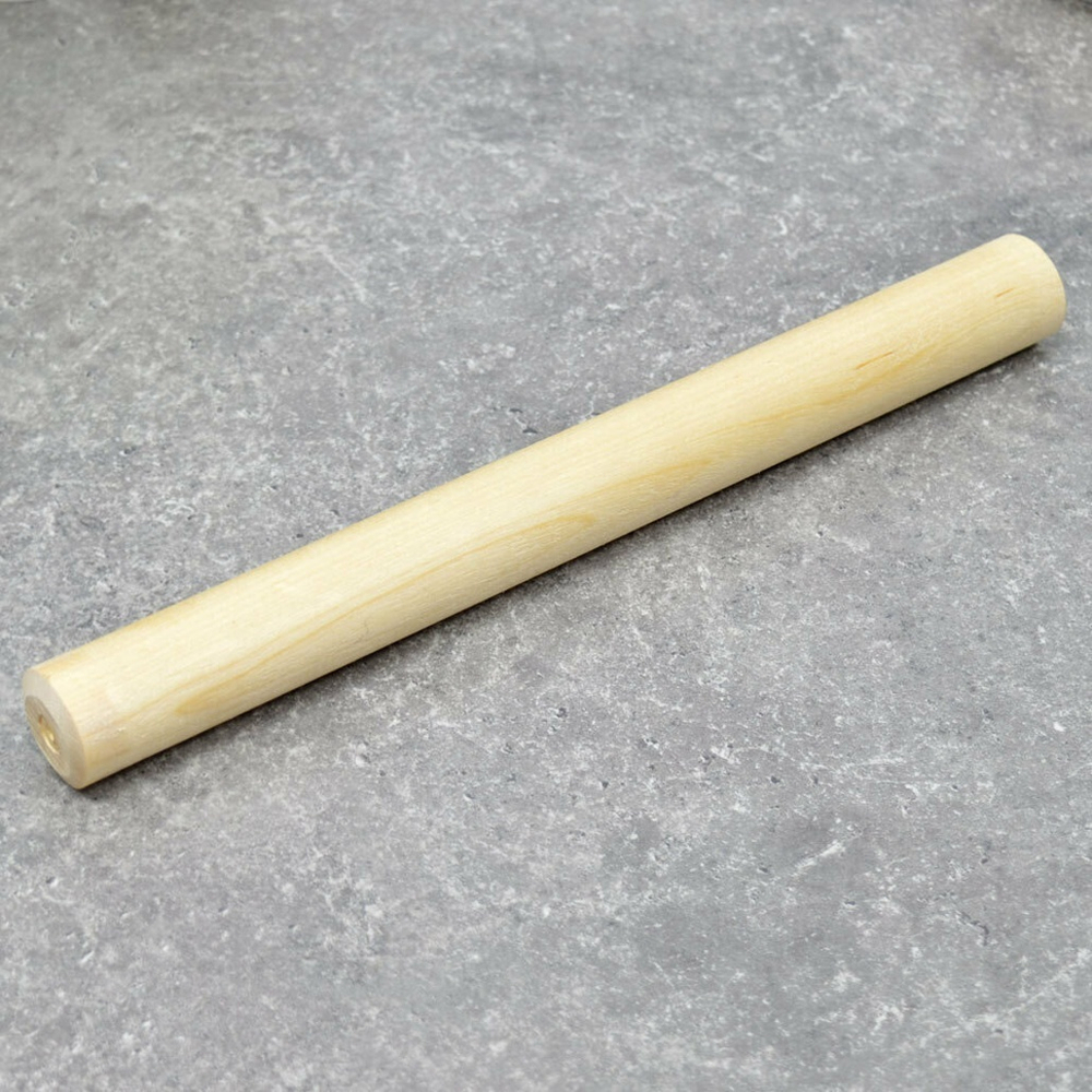 Скалка деревянная цельная 30см береза