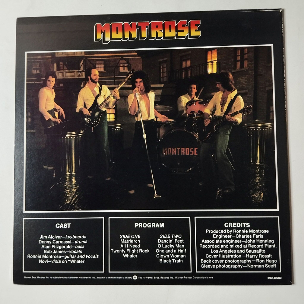 Винтажная виниловая пластинка LP Warner Bros. Presents Montrose (Japan 1975) (No Obi)